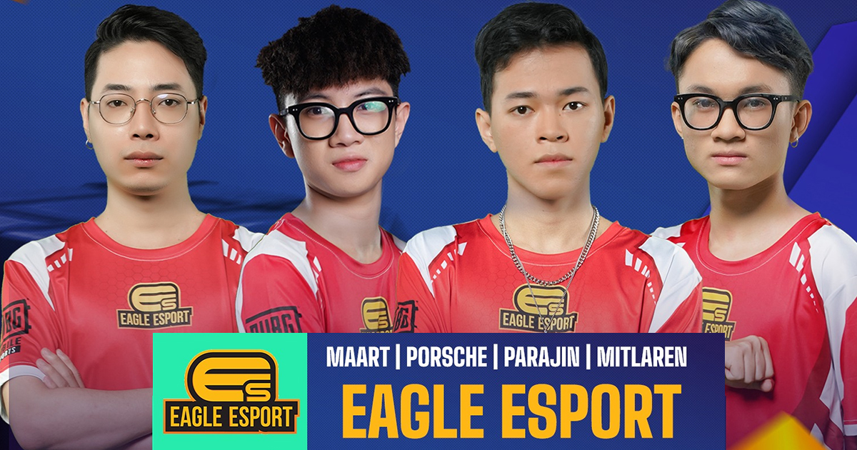 Eagle Esport sở hữu một đội hình với nhiều gương mặt trẻ gồm MaarT, Porche, Parajin và MitLaren