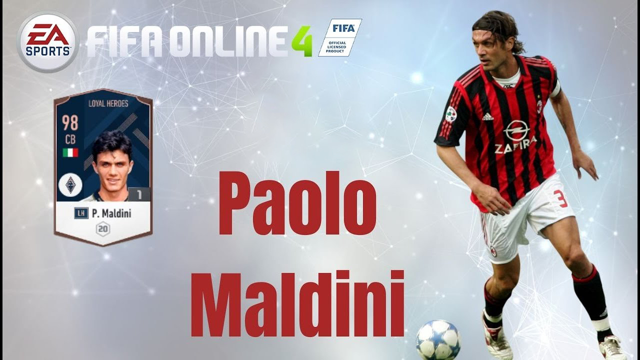 Maldini được EA ưu ái hơn khi sở hữu bộ chỉ số mạnh mẽ